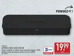 ALDI Ambiano appareil mise sous vide offre