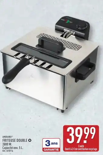 ALDI Ambiano friteuse double offre