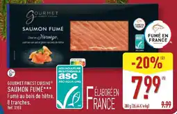 ALDI Gourmet finest cuisine saumon fume offre