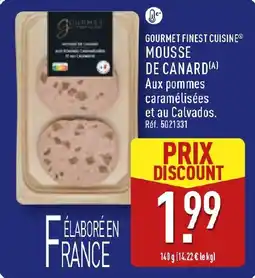 ALDI Gourmet finest cuisine mousse de canard offre