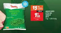 Netto Haricots verts extra-fins surgelés netto offre