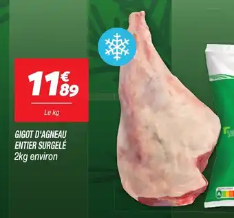 Netto Gigot d'agneau entier surgelé offre