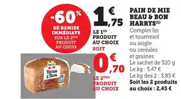 Bi1 HARRYS Pain de mie beau & bon offre