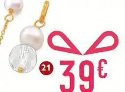 E.Leclerc Pendentif oxyde de zirconium et perle synthétique offre