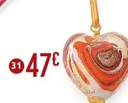E.Leclerc Pendentif verre de venise offre