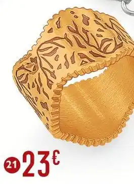 E.Leclerc Bague en acier doré et laque offre