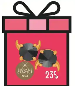 E.Leclerc Boucles en plaqué or et oxyde de zirconium offre