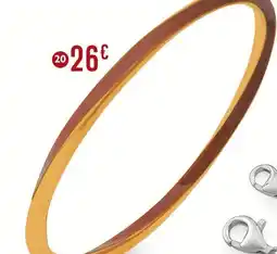 E.Leclerc Collier en argent doré et oxydes de zirconium offre