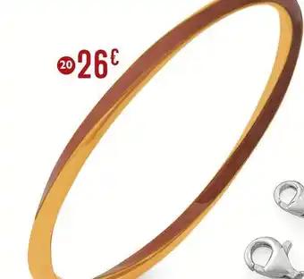 E.Leclerc Collier en argent doré et oxydes de zirconium offre