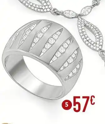 E.Leclerc Bague en argent rhodié offre