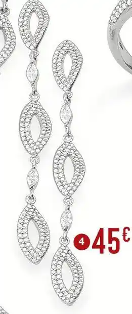 E.Leclerc Boucles en argent rhodié offre