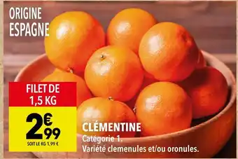 Supeco Clémentine offre