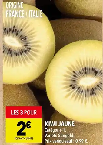 Supeco Kiwi jaune offre
