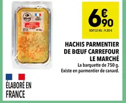Supeco Carrefour le marché hachis parmentier de bœuf offre