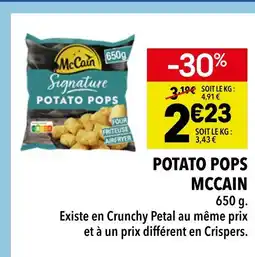 Supeco Mccain potato pops offre