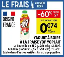 Supeco Yoplait yaourt à boire à la fraise yop offre