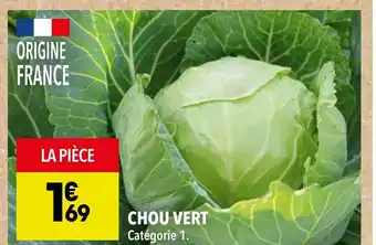 Supeco Chou vert offre