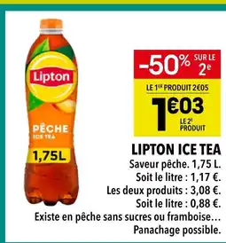 Supeco Lipton ice tea pêche offre
