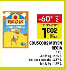 Supeco Regia couscous moyen offre