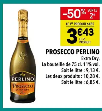 Supeco Perlino prosecco extra dry offre