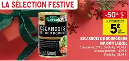 Supeco Maison larzul escargots de bourgogne offre