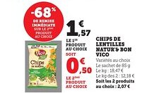 Bi1 VICO Chips de lentilles natur'& bon offre