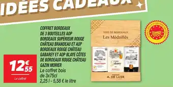 Netto Coffret bordeaux de 3 bouteilles offre