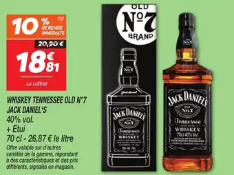 Netto Whiskey tennessee old n°7 jack daniel's offre