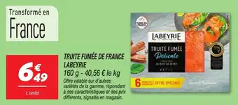 Netto Truite fumée de france labeyrie offre
