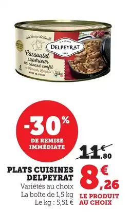 Bi1 DELPEYRAT Plats cuisines offre