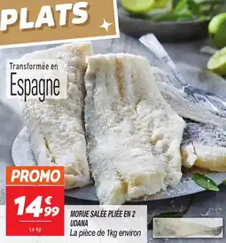 Netto Morue salée pliée en 2 udana offre
