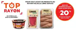 Netto Pour tout achat de produits du rayon volaille libre service offre