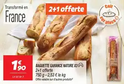 Netto Baguette garance nature x3 offre