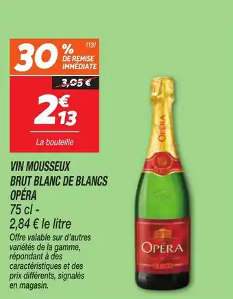 Netto Vin mousseux brut blanc de blancs opéra offre