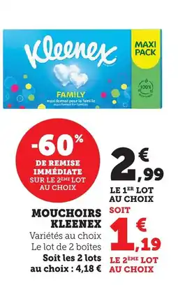 Bi1 KLEENEX Mouchoirs offre