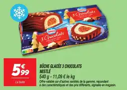 Netto Bûche glacée 3 chocolats nestlé offre