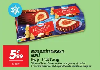Netto Bûche glacée 3 chocolats nestlé offre