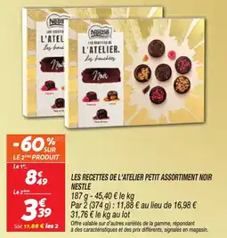 Netto Les recettes de l'atelier petit assortiment noir nestle offre
