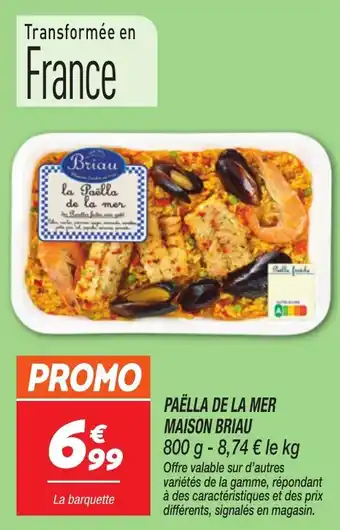 Netto Paëlla de la mer maison briau offre