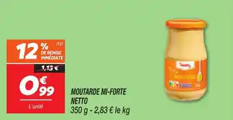 Netto Moutarde mi-forte netto offre