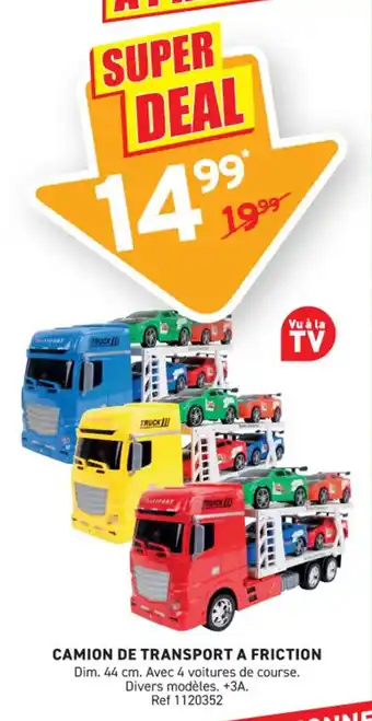 Trafic Camion de transport a friction offre