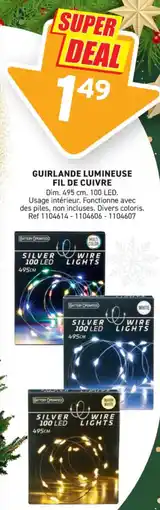 Trafic Guirlande lumineuse fil de cuivre offre