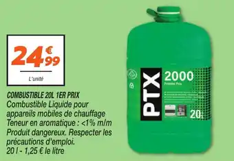 Combustible 1er prix