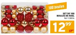 Trafic Set de 100 boules de noel offre