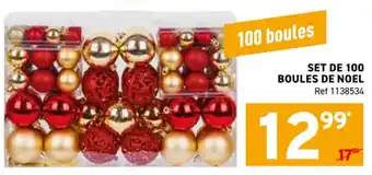 Trafic Set de 100 boules de noel offre