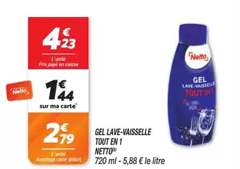 Netto Gel lave-vaisselle tout en 1 netto offre