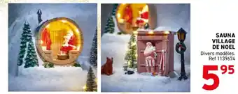 Trafic Sauna village de noel offre