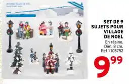 Trafic Set de 9 sujets pour village de noel offre
