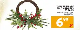 Trafic Mini couronne pin eucalyptus et baies offre
