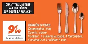 Netto Ménagère 16 pièces offre